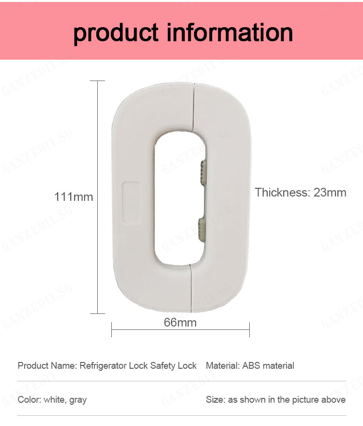 Child Safety Fridge Lock Refrigerator Freezer Door Locks Latch Catcher Security Toddler Children Sliding Anti-pinch Hand