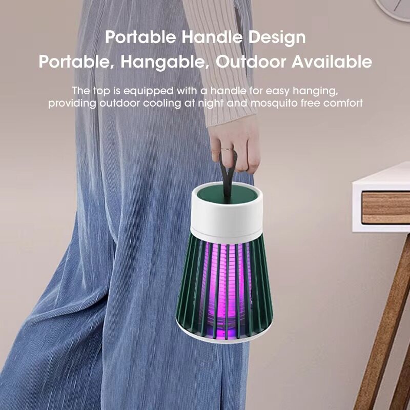 UV Mosquito Killer Lamp Electric Shock USB Rechargeable Insect Trap Zapper Repellent Fly Catcher