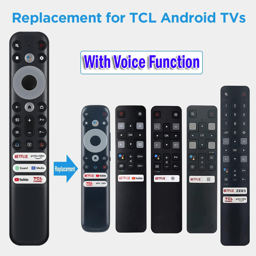 RC902V FMR1 Voice Replacement Remote Control Controller for TCL Smart TV Compatible FMR4 FMR5 FMR7 FMR9