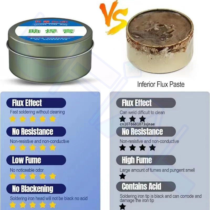 35g 100g Lead Free No Clean Solder Paste Rosin Welding Soldering Wire Flux for Electronic PCB Repair