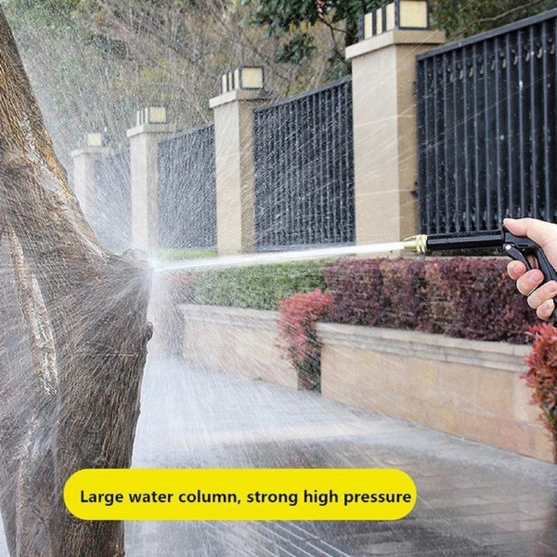 High Pressure Water Spray Gun Nozzle Adjustable 360 Rotating Jet Sprayer for Car Wash Garden Cleaning