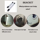 50-92cm Extra Long Fridge Washing Machine Dolly Roller Slider RubberBlock Moving Base Refrigerator Bracket Stand Trolley