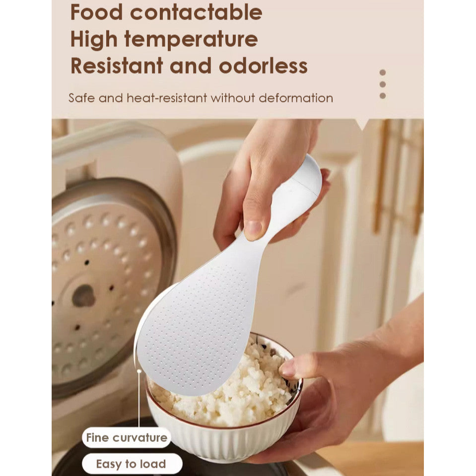 Tumbler Non-Stick Rice Spoon Standable Anti-Scald Non-Slip Easy Clean Kitchen Serving Scoop Shovel