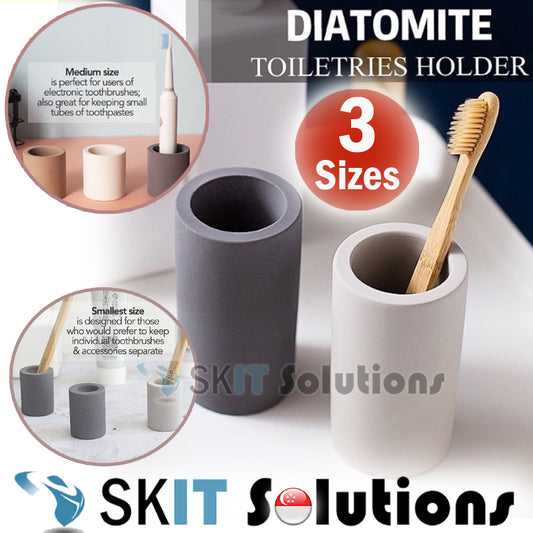 Quick Dry Diatomite Electric Toothbrush Holder Toothpaste Bathroom Toilet Accessories Storage Cup Organizer Dispenser