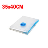 Travel Vacuum Storage Bag Space Saving Saver Sealer Compression Sealing Bags Double Zipper Seal Clothes Pillow Organizer