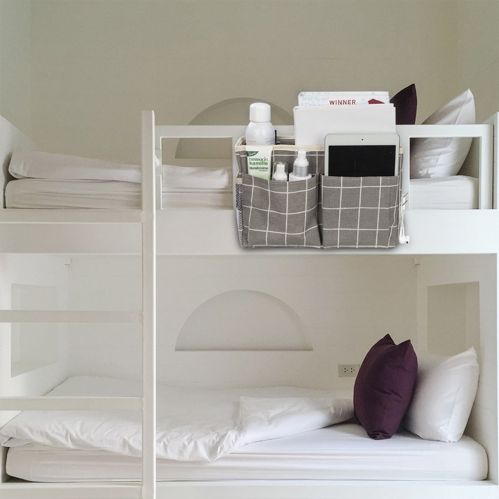 Bedside Hanging Bag Bed Storage Pocket Tidy Organiser Bedhead Sofa Pouch Phone Holder Tablet Pocket