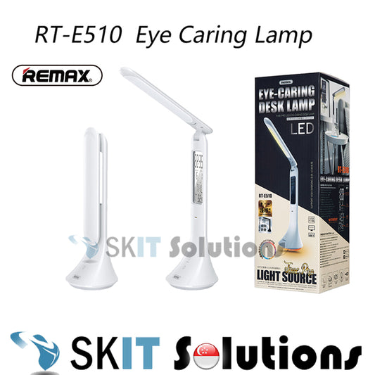 Remax RT-E510 LED Table Lamp Rechargeable Calendar USB Charging Eye Protection Student Desk Light