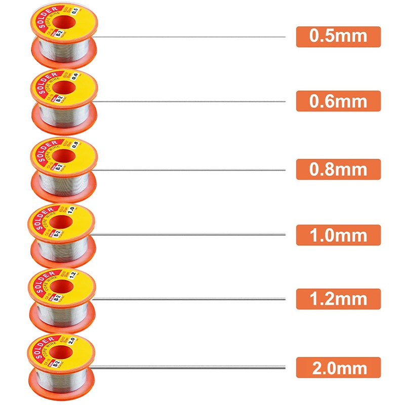 Tin Lead Rosin Core Soldering Solder Iron Wire Flux Reel 0.6/0.8/1MM 2.0% Welding Tool Repair PCB