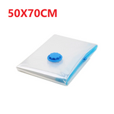 Travel Vacuum Storage Bag Space Saving Saver Sealer Compression Sealing Bags Double Zipper Seal Clothes Pillow Organizer