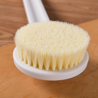Long Handle Bath Brush Soft Bristles Back Scrubber Massage Shower Body Cleaning Exfoliating Tool