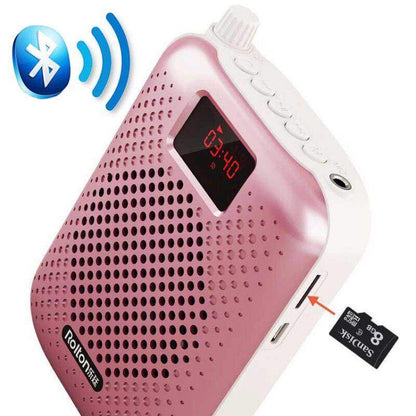 Rolton K500 Mini Bluetooth Loudspeaker Voice Amplifier w/ Mic USB MicroSD Portable Teaching Speaker
