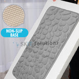 Cobblestone Embossed Bathroom Bath Mat Memory Foam Rugs Shower Room Absorbent Non-Slip Pad Floor Carpets Doormat