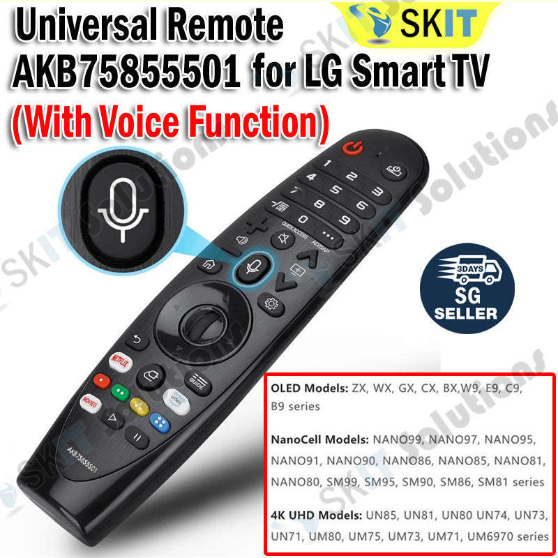AKB75855501 Voice Replacement Remote Control AN-MR20GA AN-MR19BA AN-MR18BA for LG Smart TV Magic