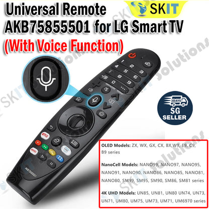 AKB75855501 Voice Replacement Remote Control AN-MR20GA AN-MR19BA AN-MR18BA for LG Smart TV Magic