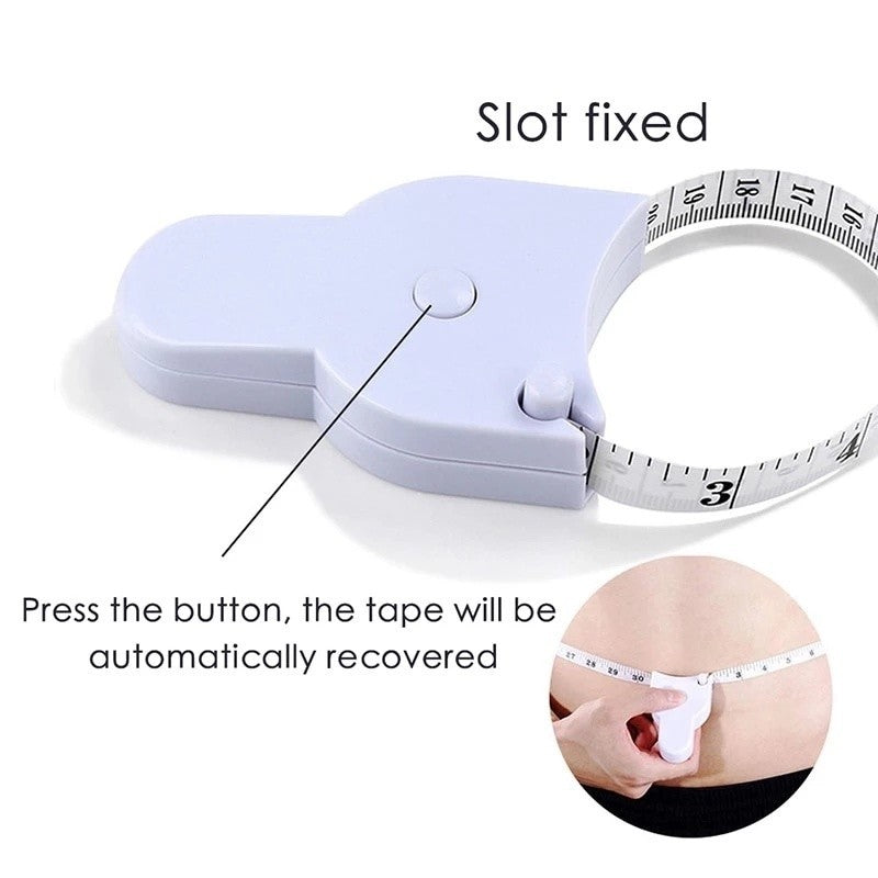 1.5m Automatic Body Measuring Tape Retractable Fitness Measure Waist Chest Leg Sewing Ruler Tool