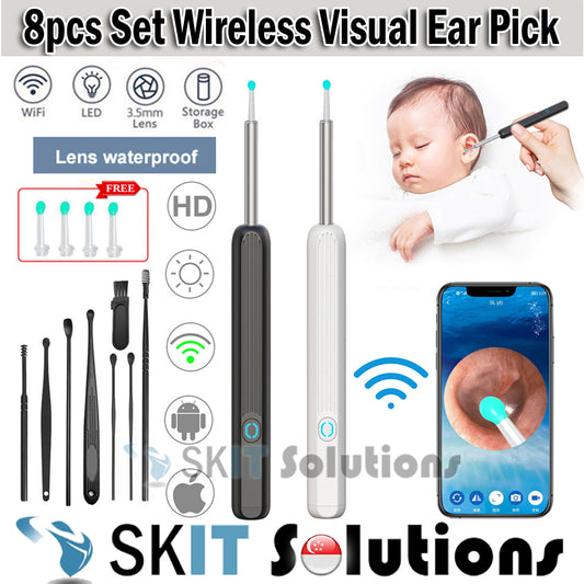 Wireless Ear Wax Removal Cleaner Intelligent Visual Ear Spoon Camera HD Video Otoscope Earwax Cleaning Endoscope Earpick