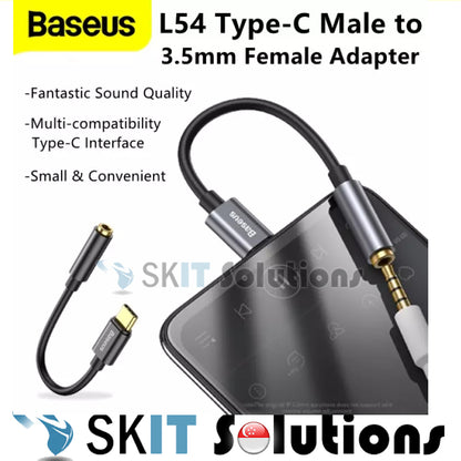 Baseus Type-C Male To 3.5Mm Aux Female Adapter