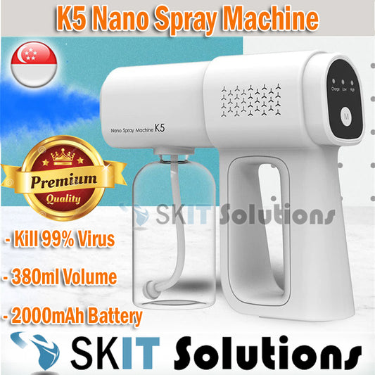 K5 Nano Atomizer Spray Gun Machine / Disinfection Chlorine Dioxide Tablet, Sanitizer Sprayer Disinfectant UV Blue Ray