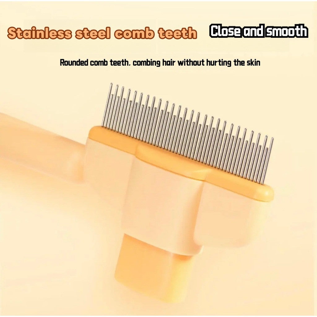 Self-Cleaning Pet Grooming Brush for Cats & Dogs