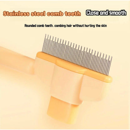 Self-Cleaning Pet Grooming Brush for Cats & Dogs