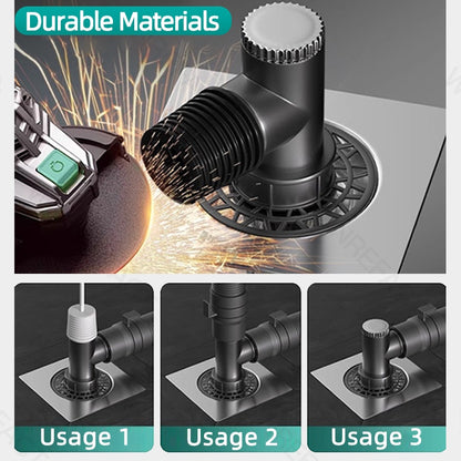 Stainless Steel Odor Proof Floor Drain Core 10cm / 15cm Washing Machine Drain Cover Anti Odor Filter