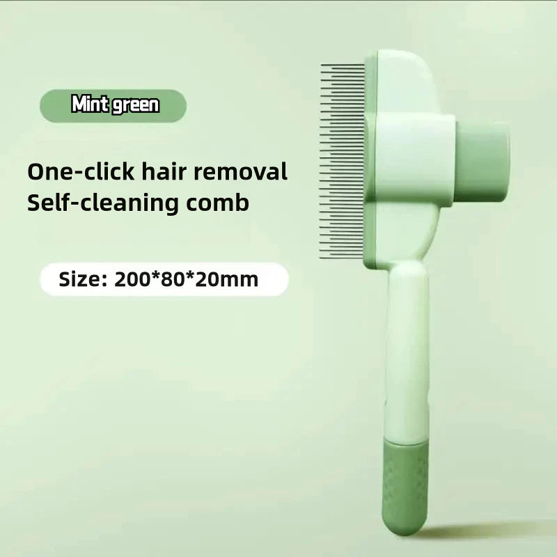 Self-Cleaning Pet Grooming Brush for Cats & Dogs