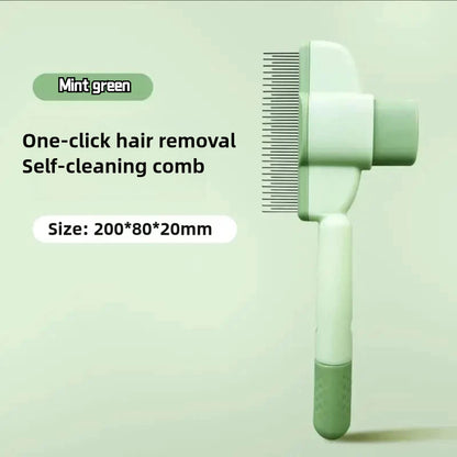Self-Cleaning Pet Grooming Brush for Cats & Dogs