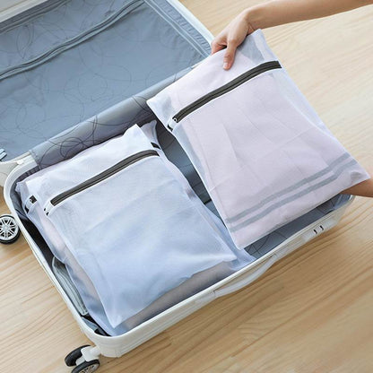 【SKIT SG】5 Piece Full Set 5 Sizes Laundry Mesh Bag 5pc Laundry Net Bag Washing Machine Laundry Basket Garment