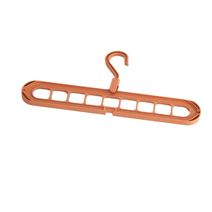 9-Hole Magic Clothes Hanger Foldable Space Saving Wardrobe Closet Organizer Anti-Slip - 5 Colors