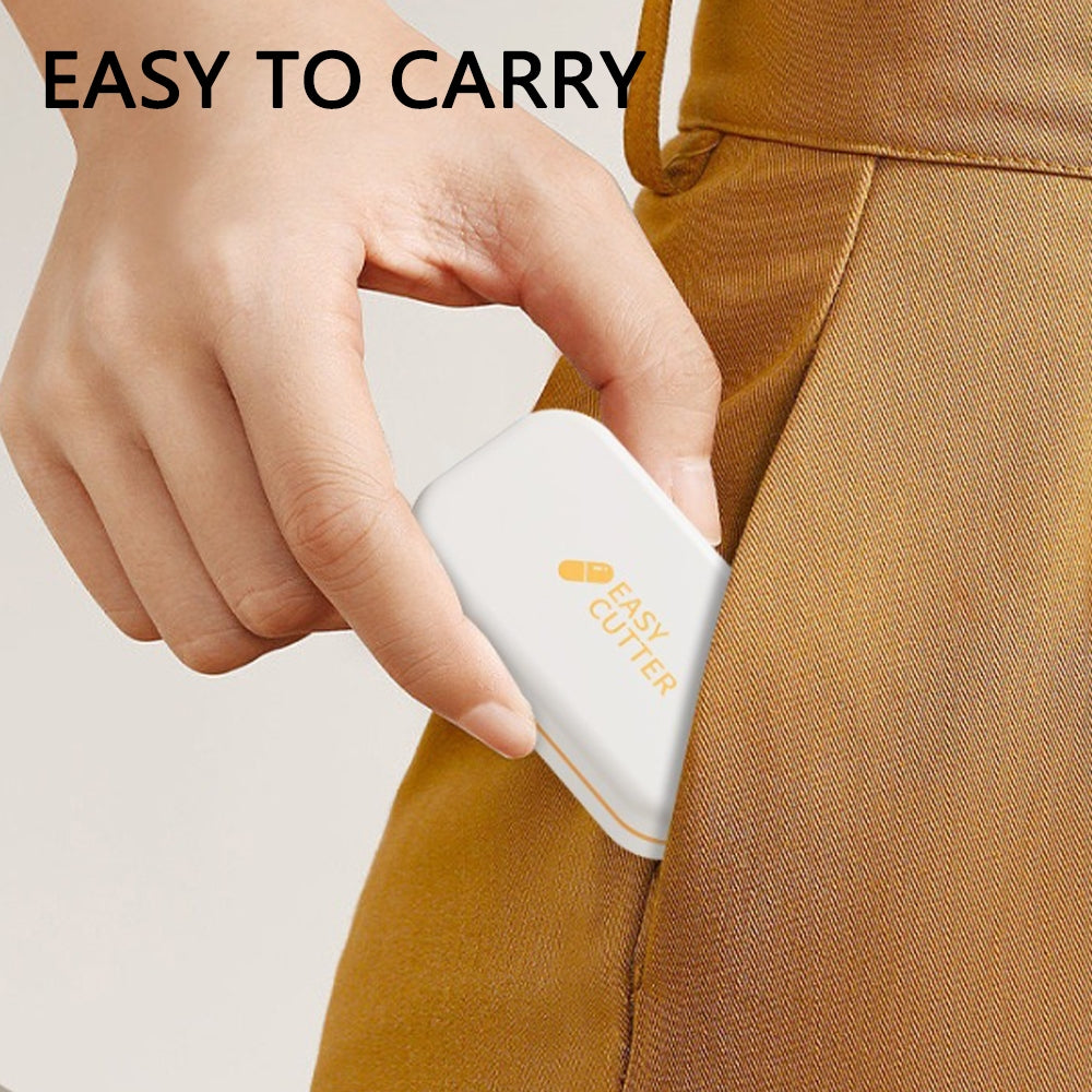 Adjustable Pill Cutter Splitter Crusher with Storage Box Medicine Tablet Easy Divider Organizer Case