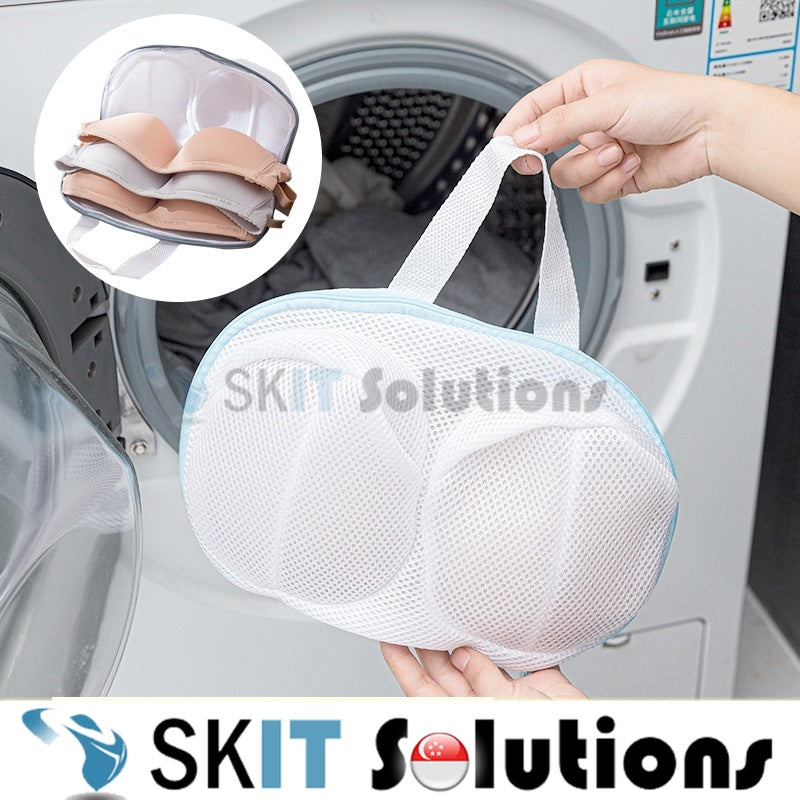 【Bundle of 2】Mesh Bra Washing Bag Laundry Protection Underwear Pouch Organizer Wash Cleaning Net Clothes Bags