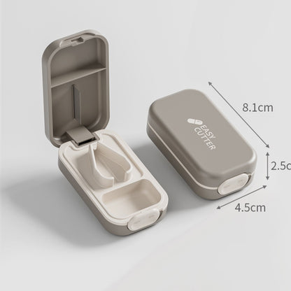 Adjustable Pill Cutter Splitter Crusher with Storage Box Medicine Tablet Easy Divider Organizer Case