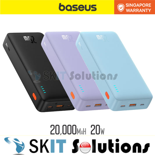 Baseus Airpow 20W 20000mAh Fast Charge Power Bank Portable Emergency Battery Charger Powerbank