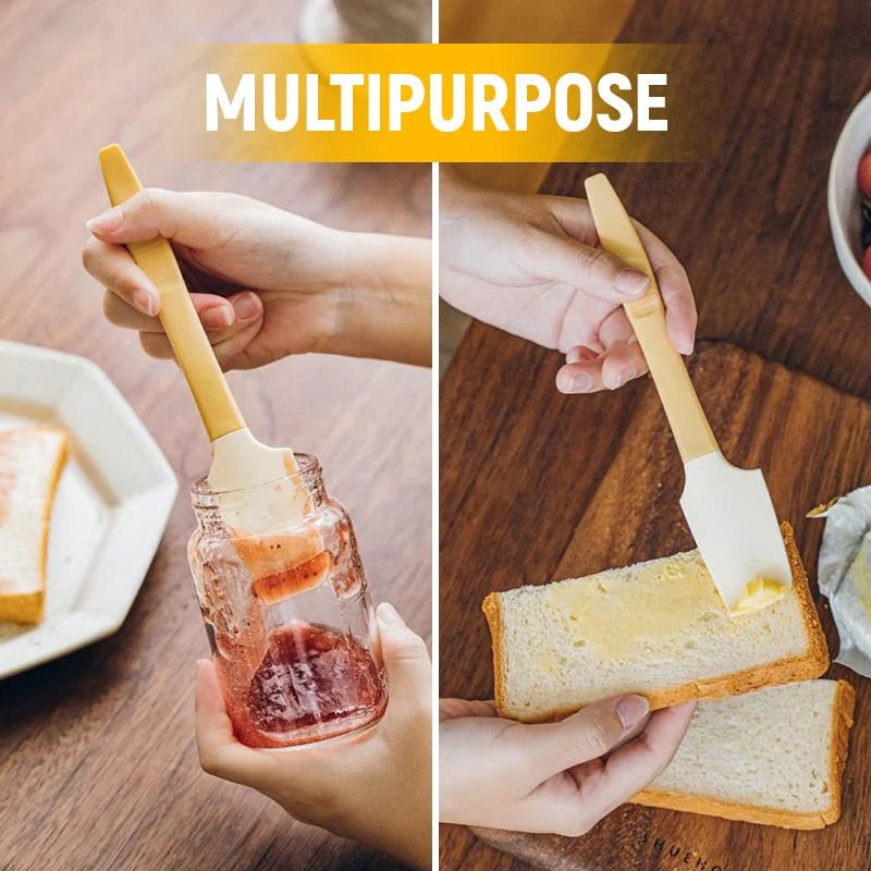 Silicone Mini Kitchen Spatula Jam Butter Spreader Tool Utensil Cutlery Cream Cheese Knife Dessert Breakfast Tableware