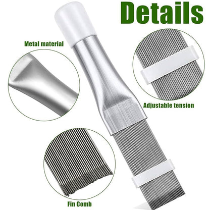 Air Conditioner Fin Comb AC Coil Cleaner Straightener Aircon Condenser Radiator Fin Repair Tool Brush