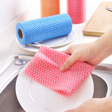 Disposable Rag Kitchen Environmental Protection Non-Woven Cloth Dish Towel Free Cutting Multi-Purpose Cleaning Cloth