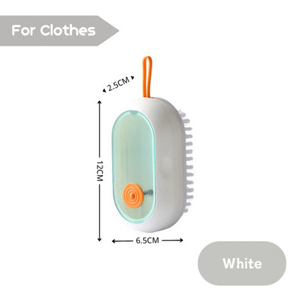 Press Type Liquid Shoe Laundry Clothes Cleaning Brush Refillable Soft Bristles Long Handle Detergent