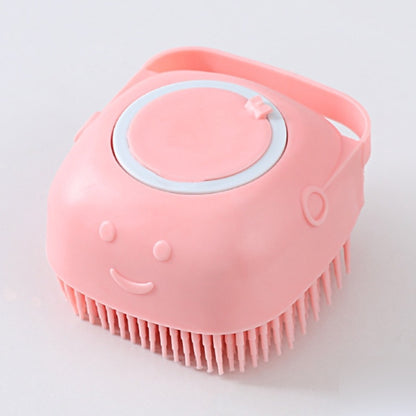 2-in-1 Pet Shampoo Massage Brush with 60ml Dispenser