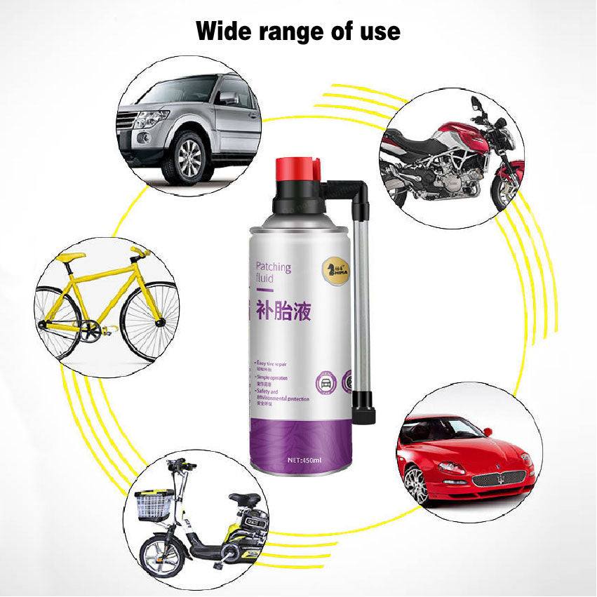 500ml Pneumatic Tyre Filing Patching Fluid Tire Sealer Inflator Spray Repair Puncture Sealant Kit