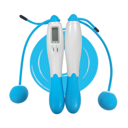 2in1 Smart Cordless Jump Rope Skipping Wireless Digital Counter Calorie Count Miles Times Exercise