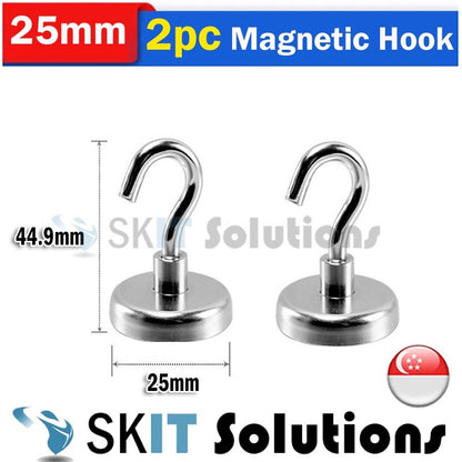 2pc Strong Magnetic Hooks Magnet Holder Wall Hanging Hanger Magnetic Organizer Organiser Hook Home Kitchen Metal Surface