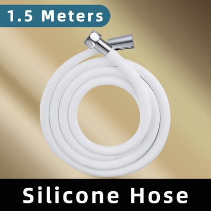 1.5M 2M Flexible Hose Bathroom Toilet Silicone Handheld Showerhead Tube for Bidet Spray Shower Head