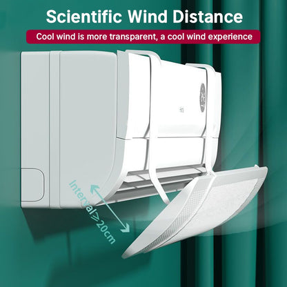 57-92cm Retractable Air Conditioner Wind Shield Aircon Deflector Adjustable Universal AC Windshield