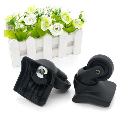 4PCS Set Universal Travel Suitcase Replacement Wheels 360° Swivel Dual Roller Silent Luggage Parts