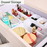 8pc / Set Drawer Storage Box Organizer Stationery Cosmetics Makeup Brush Holder Kitchen Cutlery Trays Jewelry Organiser