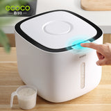 5Kg / 10Kg ECOCO Kitchen Nano Rice Container Bucket Dispenser Anti-Bug Sealed Grain Pet Food Storage Box Mildew-Proof