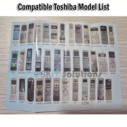 FD-TSB008 Universal Replacement Toshiba Aircon Remote Control AC WC-L03SE WH-TA02EJ WH-TA04EJ WH-UC02EC WC-K10JE WH-TA01