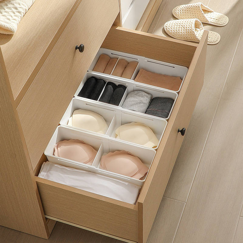 Expandable Drawer Storage Box Organizer Bin Divider Adjustable Tray Organiser Kitchen Cabinet Wardrobe