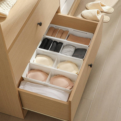 Expandable Drawer Storage Box Organizer Bin Divider Adjustable Tray Organiser Kitchen Cabinet Wardrobe