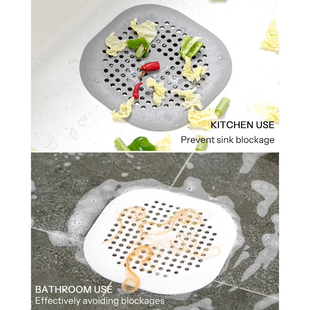 Silicone Drain Cover Sink Strainer Filter Sink Plug Strainer Anti-Blocking Hair Catcher Stopper Trap